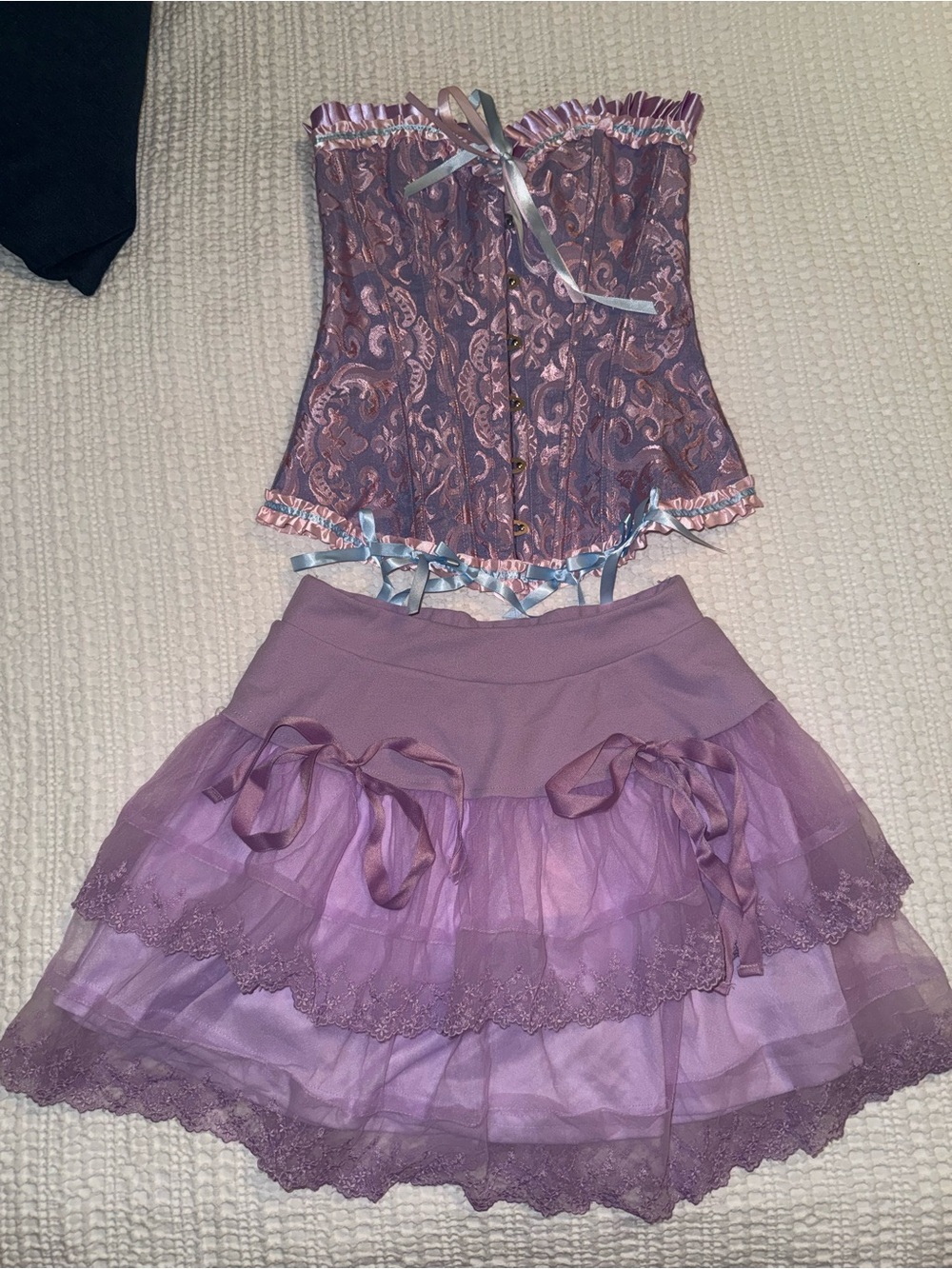 Cute purple strawberry shortcake Halloween costume corset size small tangled